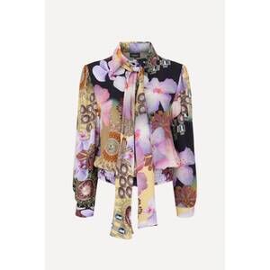 NEW ONSTAGE COLLECTION women's flower long sleeve top in lilac